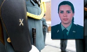 Fotomontaje de la Guardia Civil con la imagen de la sargento primero del Seprona María Serrano. P.