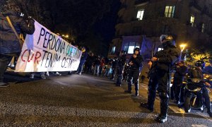 14/11/2019 - Protesta de los CDR este jueves en Barcelona. / EFE - ENRIC FONTCUBERTA