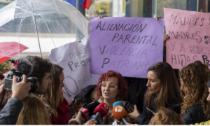 La presidenta de Infancia Libre, María Sevilla, tras su declaración ante la Ficalía por un presunto delito de "organización criminal"