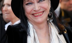 La actriz Karina llega para la proyección de la película "Un Prophete" en la 62a edición del Festival de Cannes