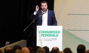 Matteo Salvini en el congreso de La Liga de este pasado fin de semana | EFE