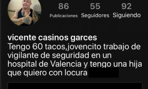 Perfil en redes sociales de Vicente Casinos.