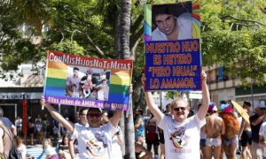 Manifestación del Orgullo LGTBI por las calles del municipio de malagueño de Torremolinos. EUROPA PRESS/Álex Zea