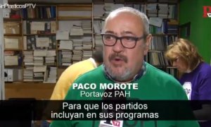 La PAH presiona para que el debate de la vivienda sea prioridad en la campaña electoral