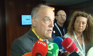 Tebas: "La Federación está obsesionada con Mediapro y está dañando al fútbol"