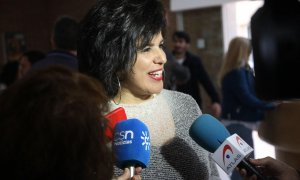 Teresa Rodríguez, en Mollina (Málaga)