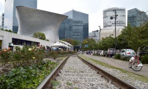 Imagen de la vía del museo Soumaya.