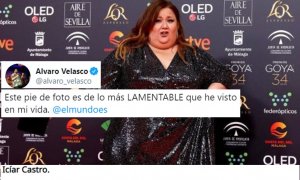 Gordofobia: la "vergüenza ajena" por el pie de foto sobre el vestido y la talla de una actriz en los Goya