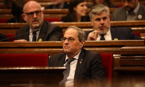 Quim Torra en el Parlament de Catalunya. / Europa Press