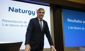 El presidente ejecutivo de Naturgy, Francisco Reynés durante una rueda de prensa  para presentar de los resultados de la compañía en 2019. EFE/Javier Lizón