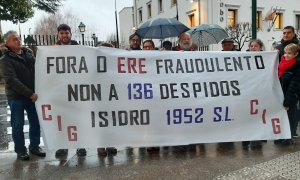 Las trabajadoras en una protesta. /CIG