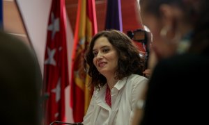 La presidenta de la Comunidad de Madrid, Isabel Díaz Ayuso durante la reunión del Consejo de Gobierno de la Comunidad de Madrid, en Pozuelo de Alarcón, en Madrid (España), a 4 de febrero de 2020.
