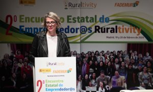 La presidenta de la Federación de Asociaciones de Mujeres Rurales, Teresa López. / Europa Press