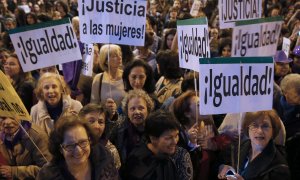 Imagen de archivo de una manifestación feminista. / EFE