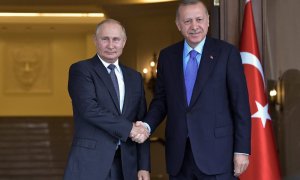 El presidente ruso, Vladimir Putin, y su homólogo de Turquía, Recep Tayyip Erdogan. Foto: Reuters