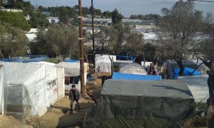 Campo de refugiados de Moria.