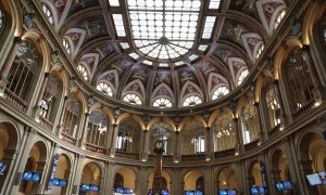Interior del edificio de la Bolsa de Madrid. E.P./Marta Fernández