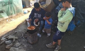 Campo de refugiados de Moria.