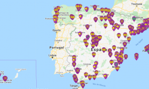 Mapa de España 8M.