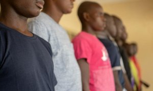 Niños liberados tras ser detenidos por su presunta vinculación con grupos armados./ UNICEF NIGERIA