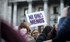 Una pancarta en contra de la violencia de género / EFE