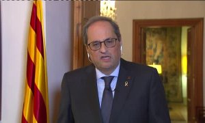 Torra asegura que "en estos momentos" le importan "un rábano" las "fronteras y las banderas"