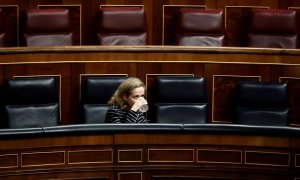 Nadia Calviño en el Congreso