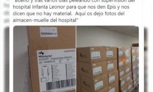 Sanitarios de Madrid denuncian que les obligan a reutilizar material pese a existir reservas en un almacén