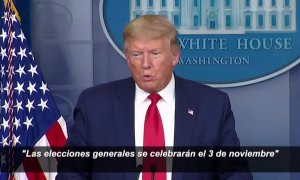 Trump confirma que la crisis del coronavirus no alterará el calendario electoral