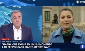 La portavoz de Vox acusa a China de traer "la peste" y "el caldo de cultivo" del comunismo en una intervención de esperpento en TVE