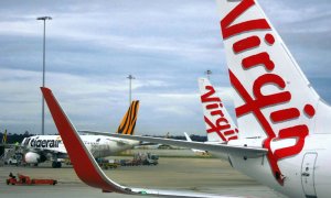 Un avión de Virgin Australia en el Aeropuerto Internacional Tullamarine de Melbourne, Australia. REUTERS / David Gray