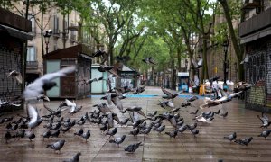 Las Ramblas vacías