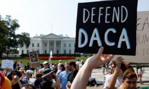 Protestas después de que el Gobierno de Trump anuncia el fin de DACA. REUTERS