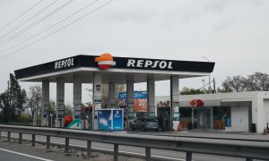 Una estación de servicio de Repsol en Madrid. E.P./Óscar J.Barroso