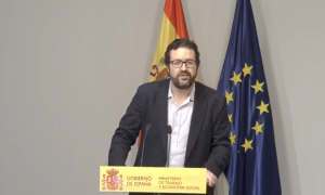 Rueda de prensa sobre los datos de paro registrado y afiliación Seguridad Social abril 2020