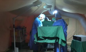 Llega al Sáhara el primer hospital de campaña para luchar contra la pandemia de COVID-19