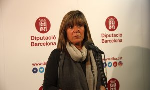 La presidenta de la Diputació de Barcelona, Núria Marín en roda de premsa l'11 de febrer del 2020. JUDIT CASTAÑO / ACN