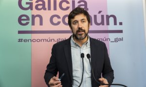 El candidato a la Xunta de Galicia por Galicia en Común, Antón Gómez Reino.