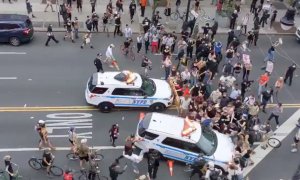 Denuncian los atropellos (literales) de la Policía de Nueva York contra los manifestantes