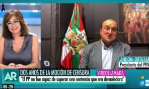 Ana Rosa Quintana bromea con lo "fenomenal" que va Euskadi y la respuesta del presidente del PNV le pilla con el pie cambiado