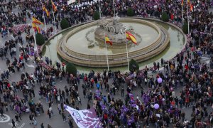 Manifestación el 8 de marzo de 2020, en Madrid. / EUROPA PRESS