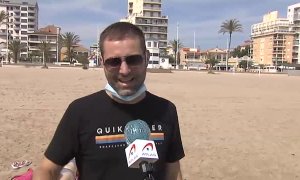 Gandía vigila sus playas con drones para mantener la distancia de seguridad