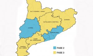 Salut proposa que només Girona i Catalunya Central avancin a la fase 3 el proper dilluns. SALUT