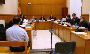 Pla general de la Sala Secció III a l'Audiència Provincial de Barcelona a l'inici del judici contra Jordi Arasa. Imatge del 17/02/2020. ACN/ Blanca Blay