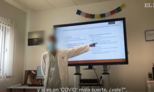 El jefe médico del hospital madrileño Infanta Cristina de Parla en marzo. / CAPTURA YOUTUBE - EL PAÍS