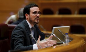 El ministro de Consumo, Alberto Garzón, comparece este viernes ante la Comisión de Sanidad y Consumo del Senado para informar sobre las líneas generales de la política de su departamento. EFE/J.J. Guillén