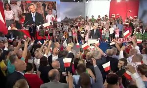 El presidente de Polonia vence en la primera vuelta con un 41,8% de los votos