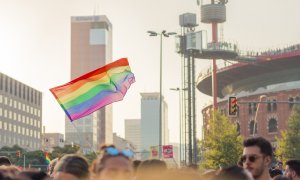 Bandera LGTBI en la ciudad de Barcelona / Pixabay