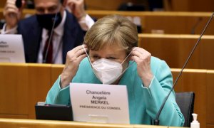Angela Merkel este miércoles en Bruselas. | EFE