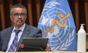 El director general de la Organización Mundial de la Salud (OMS), Tedros Adhanom. EFE/EPA/FABRICE COFFRINI/Archivo